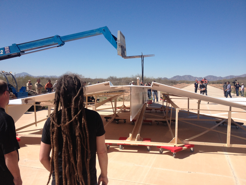 paper plane on the runway