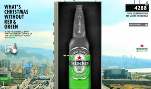 Giant Heineken bottle